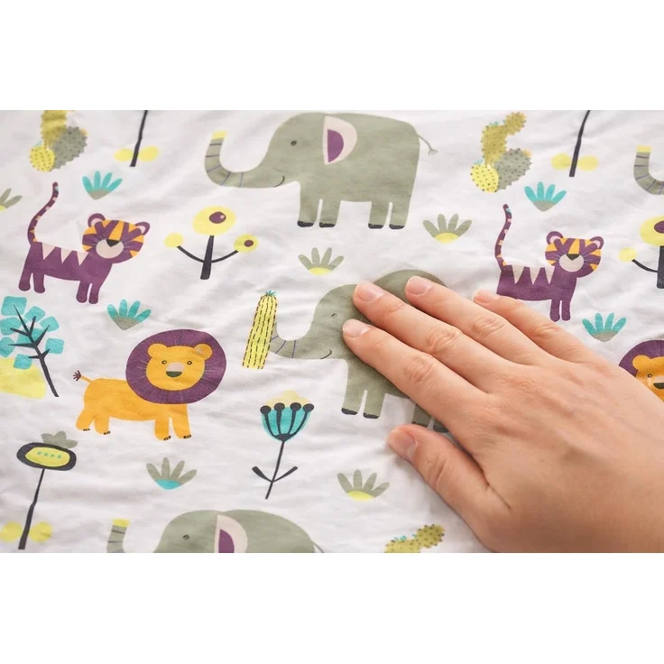 Soma Microfaser Bettwäsche 135x200 cm Bettbezug 135x200 cm Kopfkissenbezug 80x80 cm Kinder Safari – Bild 8