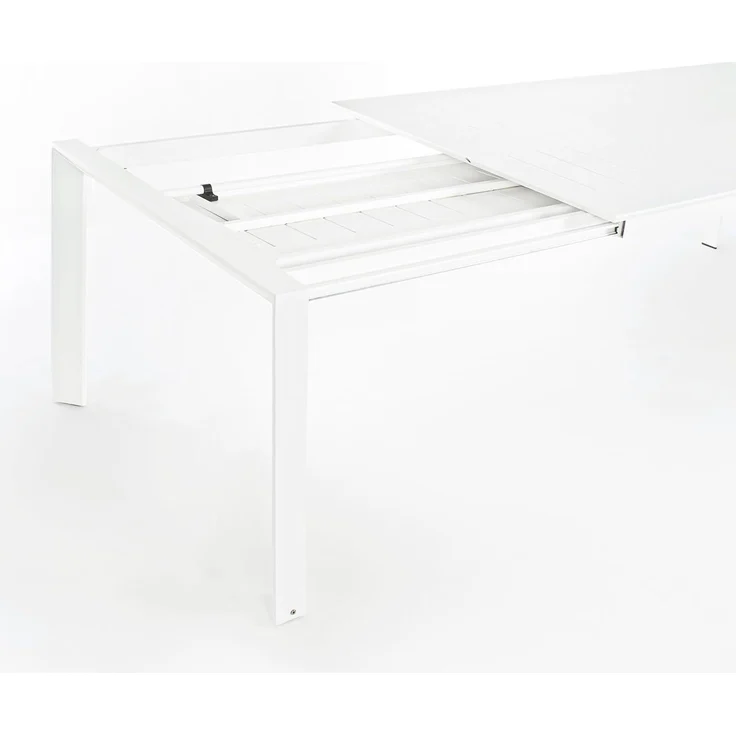 Gartentisch Ronoko aus Aluminium, modern und ausziehbar, weiß, für 8–10 Personen – Bild 8