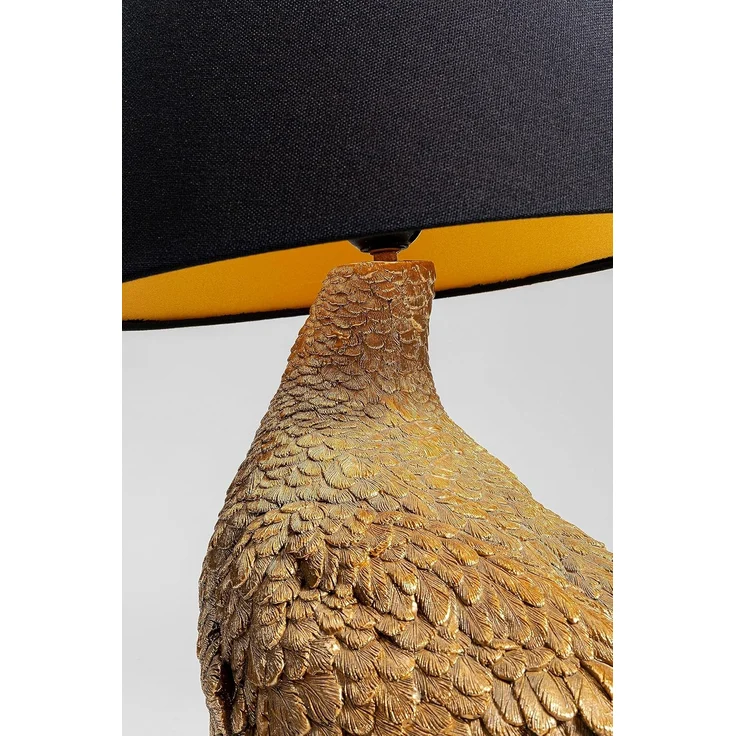 Kare Design Tischlampe Animal Duck Gold/Braun, Entenleuchte, Tiermotiv, Dekoleuchte, Tischleuchte, Schreibtischlampe Kinder, Lampe für Wohnzimmer, Schlafzimmer, 53 x 31 x 31 cm (H/B/T) – Bild 10