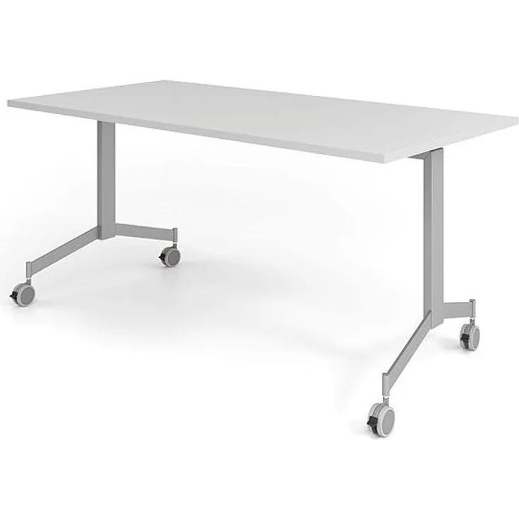 Hammerbacher Konferenztisch Klapptisch fahrbar Modell KF16 W = Weiß
