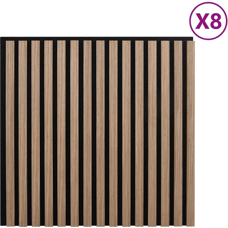 vidaXL Wandpaneele 8 stk. 60,5 x 60 cm Braun 42046453 – Bild 3