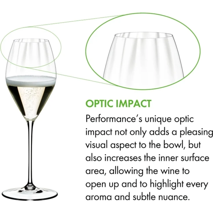 Riedel PERFORMANCE Champagner Glas 2er Set + Poliertuch – Bild 2