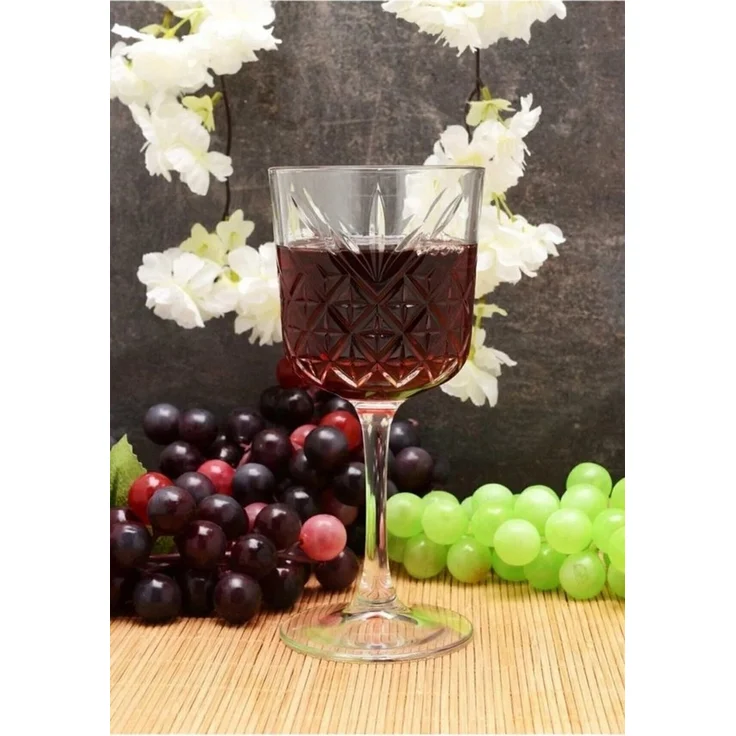 4x Rotweinglas Gin Cocktail Glas „Timeless“ im Kristall-Design – Bild 2