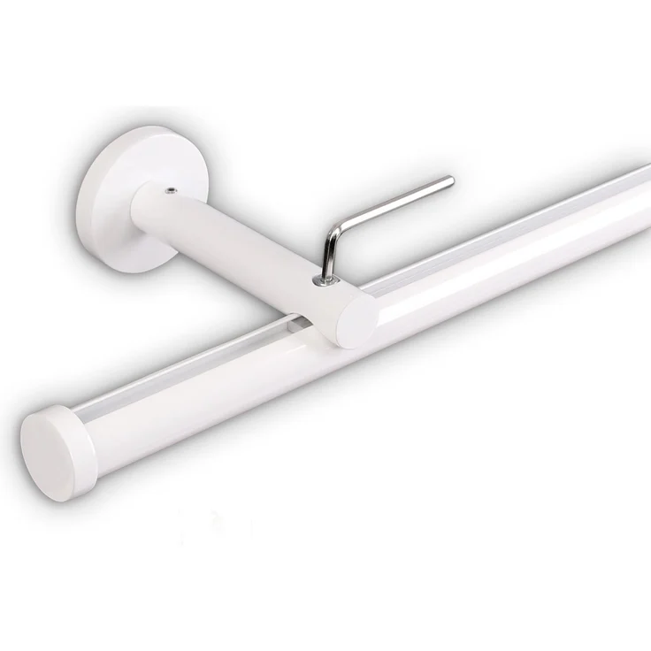Deco-Raum® Gardinenschiene Innenlauf Weiß Modern | Länge: 180cm | Material: Aluminium | Farbe: Weiß – Bild 4