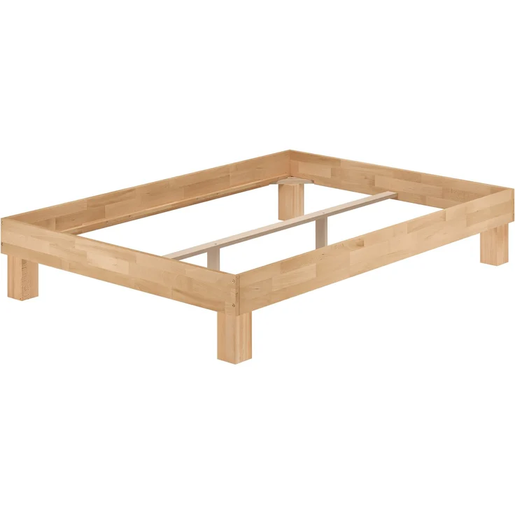 Holzbett breites Doppelbett 160x200 Buche geölt Futonbett Zubehör wählbar V-60.87-16Federholzrahmen inkl. – Bild 2