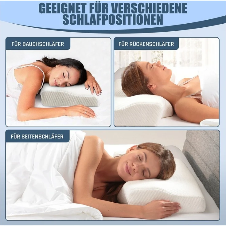 Bestschlaf Nackenkissen für Sofa & Bett, 35x60cm, für Hausstauballergiker geeignet – Bild 3