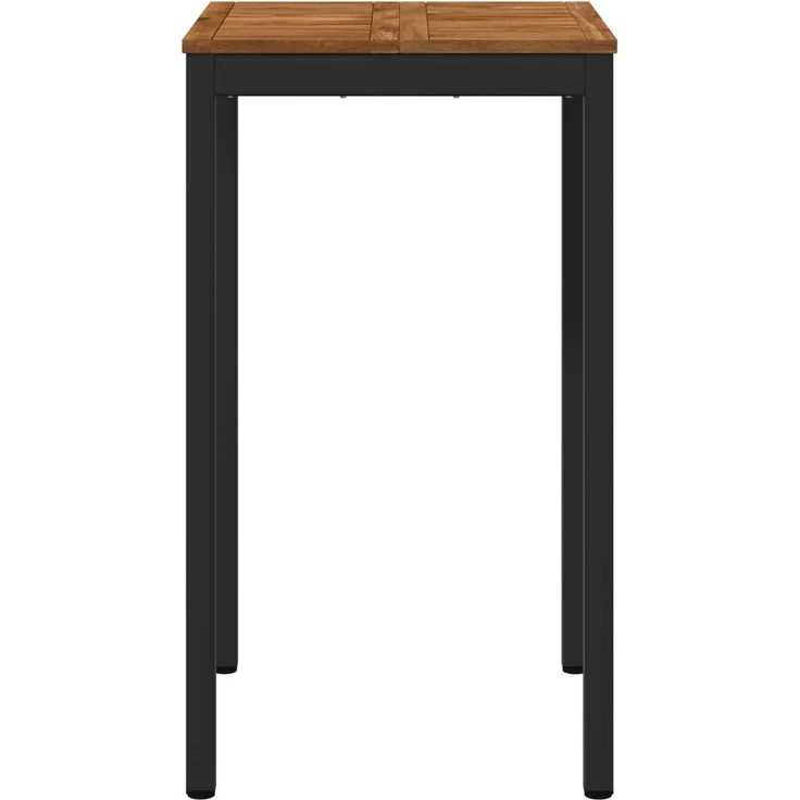 vidaXL Gartenbar-Tisch Natürlich und Schwarz 60 x 60,5 x 105 cm 901331 – Bild 3