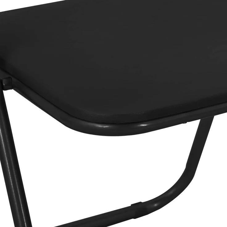 vidaXL Klappstuhl 8 pcs Schwarz 48 x 43,5 x 81 cm Kunstleder 42029054 – Bild 8