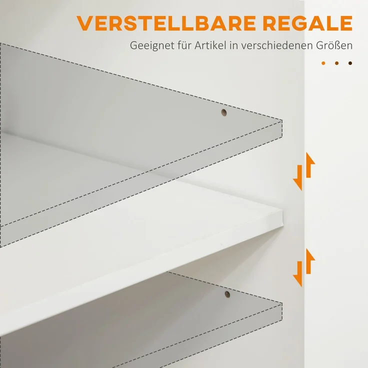 Küchenwagen aus MDF mit Arbeitsplatte, Gewürzregal und Rollen – 109 x 40 x 89 cm – Bild 6