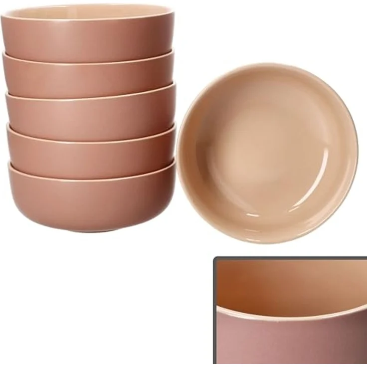 Ritzenhoff & Breker Müslischale Ritzenhoff 6x Jasper Schale Ø14,5cm Puder 360ml Steingut 6 Pers, Steingut – Bild 2