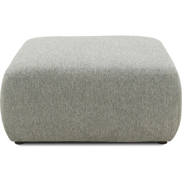 DOMO Collection Cesena, Hocker, Microfaser grau, 88 x 88 cm
