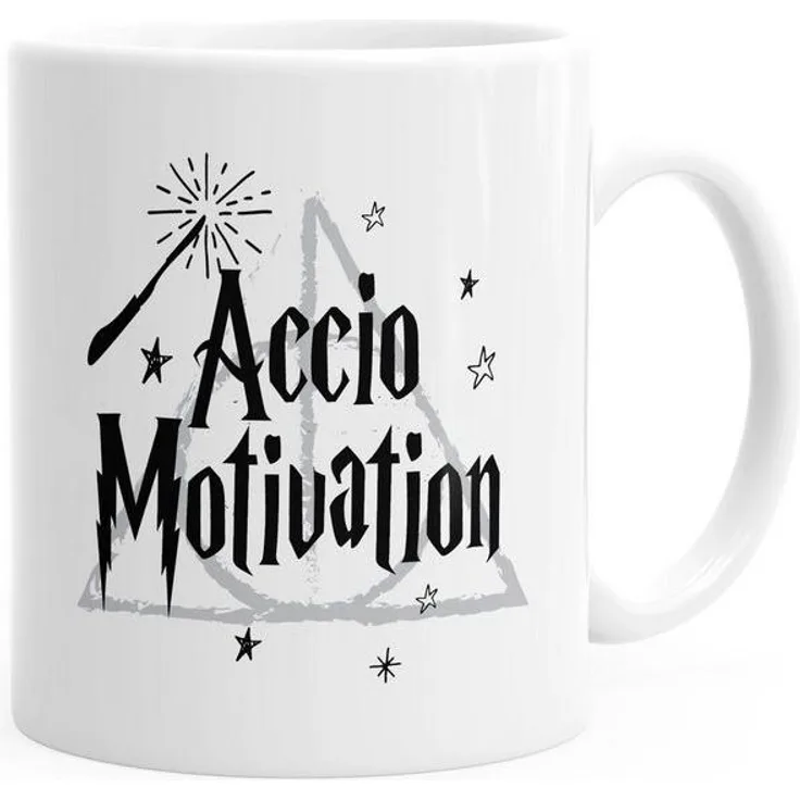 MoonWorks Tasse ''Spruch-Tasse Accio Motivation Kaffeetasse Teetasse Keramiktasse MoonWorks''