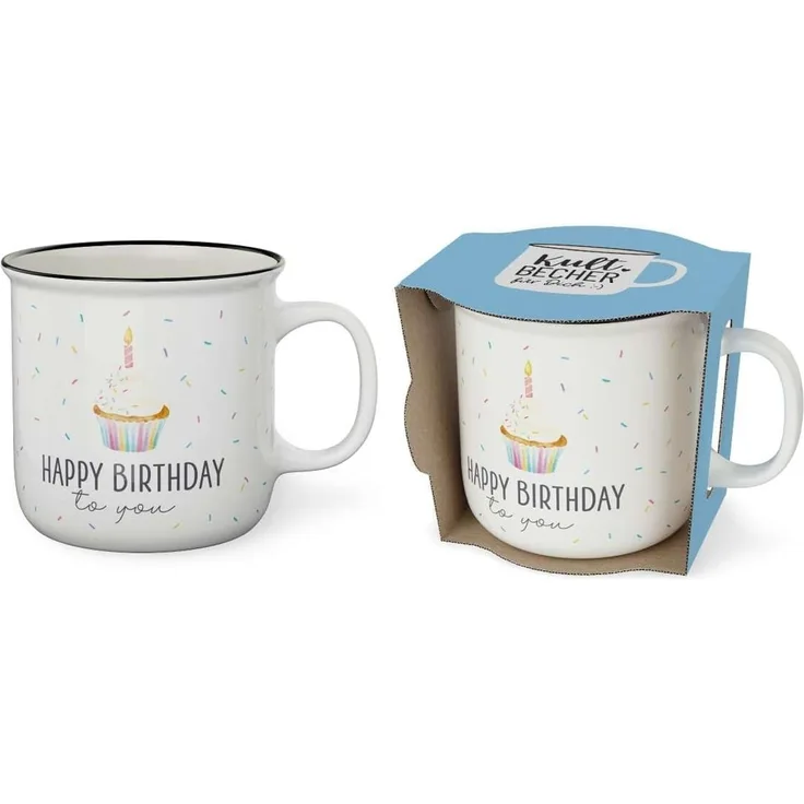 Kult-Becher Kaffeetasse Tee Kaffee Tasse 0,25l Geschenk la vida Torte 9042241