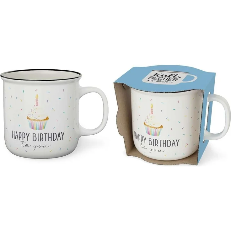 Kult-Becher Kaffeetasse Tee Kaffee Tasse 0,25l Geschenk la vida Torte 9042241