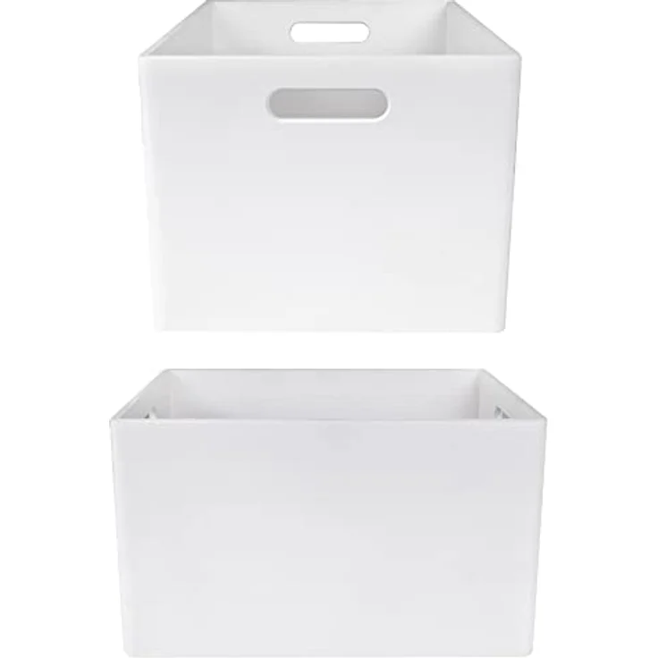 Creative Deco Holzkiste Obstkiste Korb 40 x 30 x 24 cm (1cm) mit Griffen ohne Deckel, Hölzernen Kasten Holzbox Kiste – Bild 8