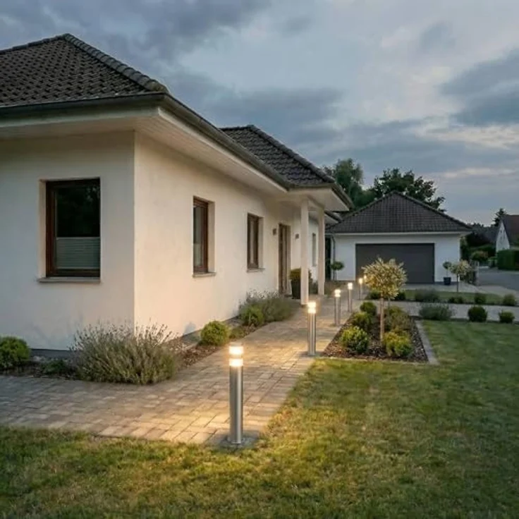 Lindby Außen-Stehlampe Lanea, 1 x 8,1 W LED, warmweiß – Bild 2