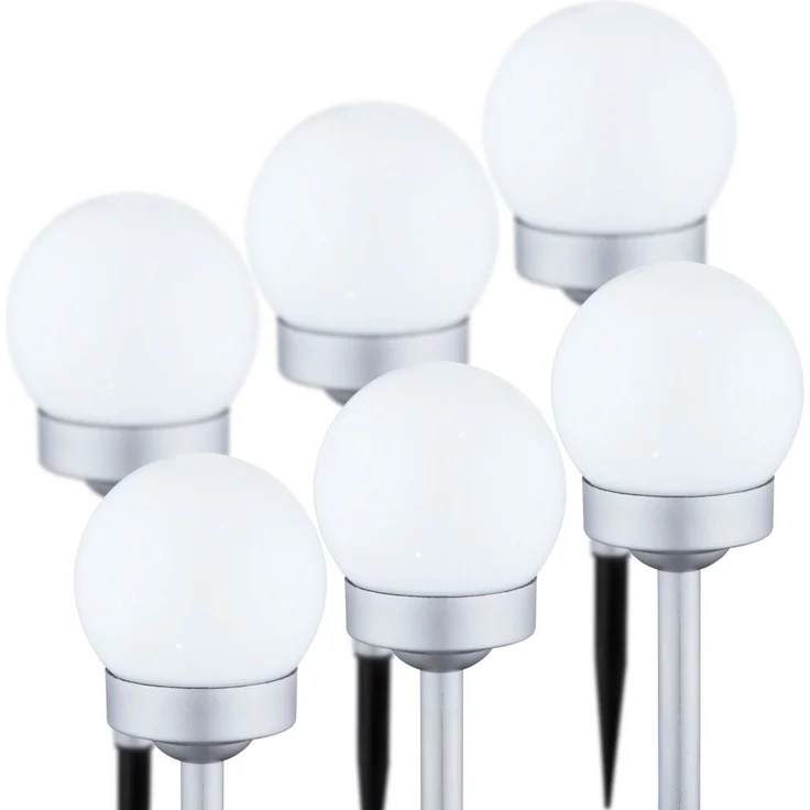 Solarleuchte Garten Solarlampe Kugel 2 x 3er Set Garten Wegeleuchte Außen – Bild 1