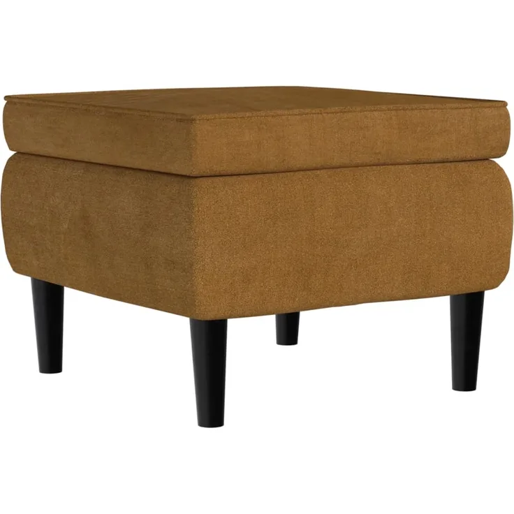 vidaXL Hocker mit Holzbeinen Braun Samt [329444]