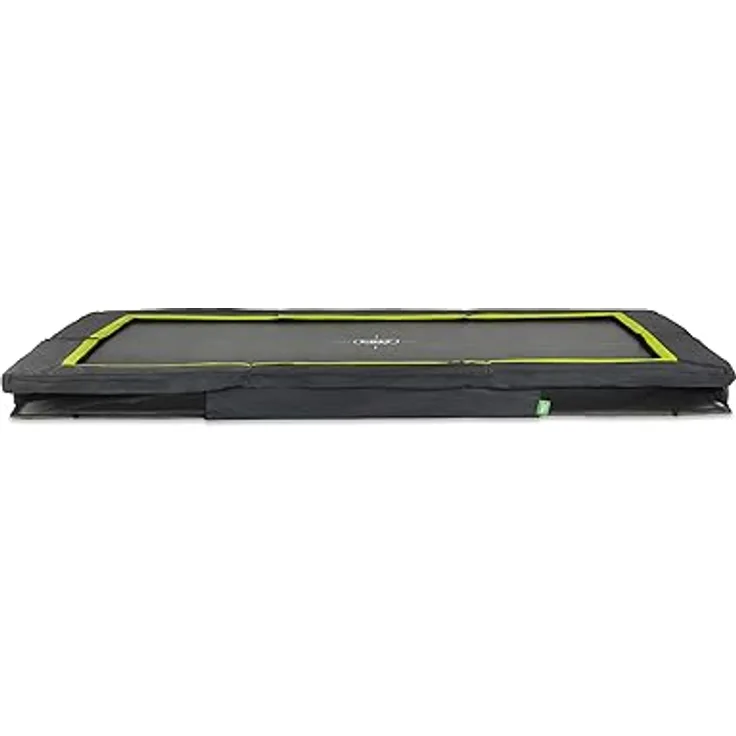 EXIT Silhouette Sports Bodentrampolin 214x305cm, Rechteckig mit mattschwarzem Schutzrand, für Outdoor, max. 120 kg belastbar