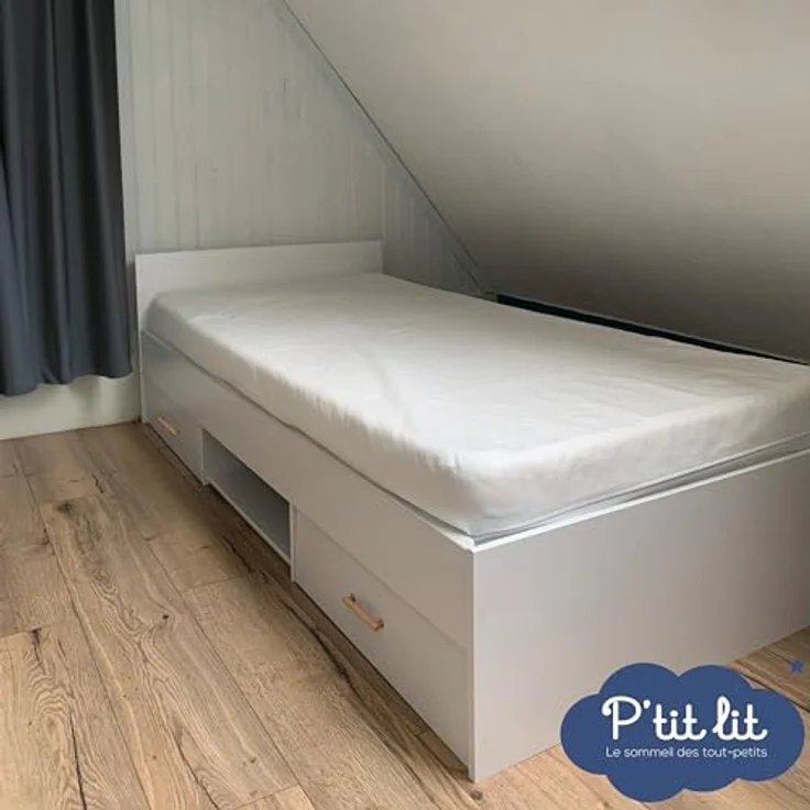 P'tit lit - Matratzenschoner für Kinder, Bambus, wasserundurchlässig, 120 x 190/200 cm, weiche und seidige Viskose, ohne chemische Behandlung, atmungsaktiv und leise – Oeko Tex® – Bild 6