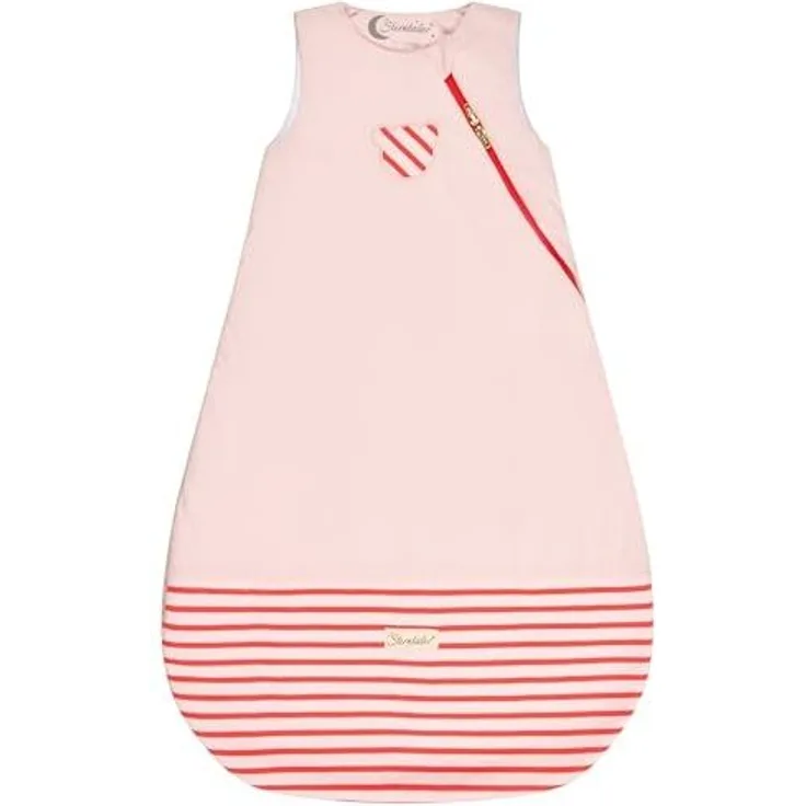 Sterntaler Schlafsack Familie Bär mit Stickerei, feuchtigkeitsregulierendem Futter, leichter Wattierung und praktischem Zwei-Wege-Reißverschluss, in rosa, 1,50 TOG, Größe 80