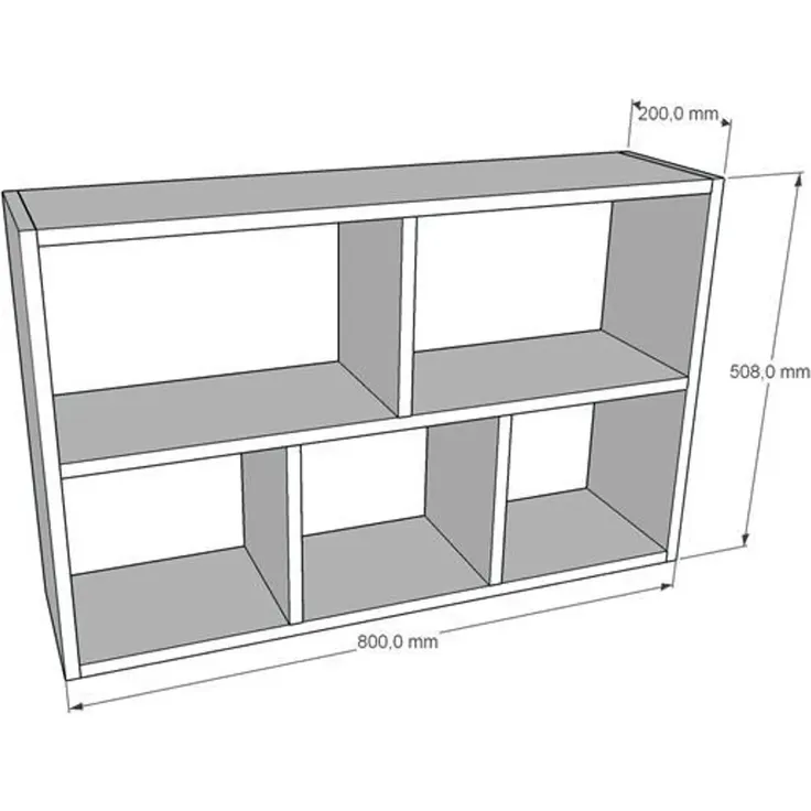 Sleepyshop24 Wandrega - Weiss Modernes Regal | an die Wand hängen | Für Dinge und Bücher kinderzimmer & Badezimmer horizontal oder vertikal (Erle) – Bild 3