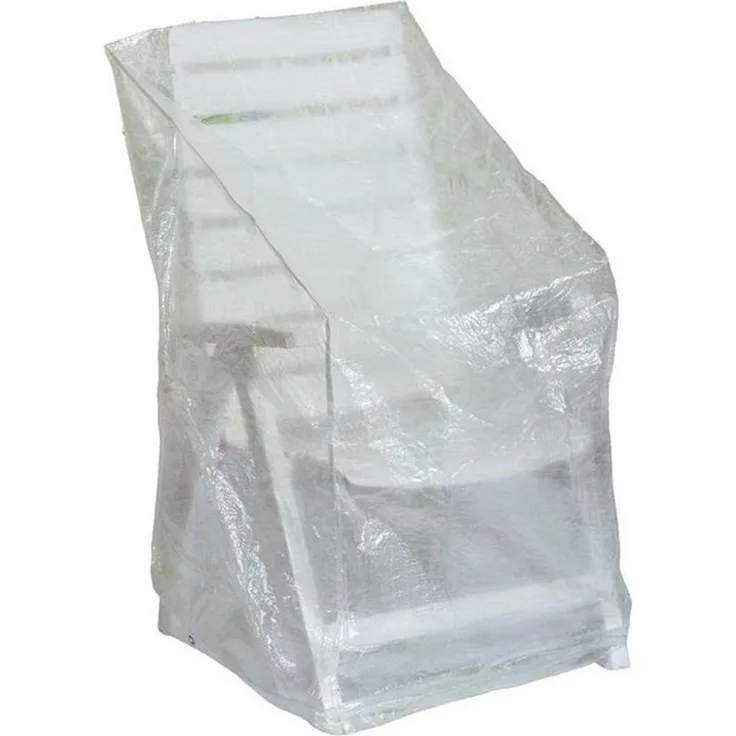 Happy People Gartenmöbel-Schutzhülle 79277, Schutzhülle für verstellbaren Gartenstuhl transparent Abdeckung für Gartenstühle Gartenmöbel