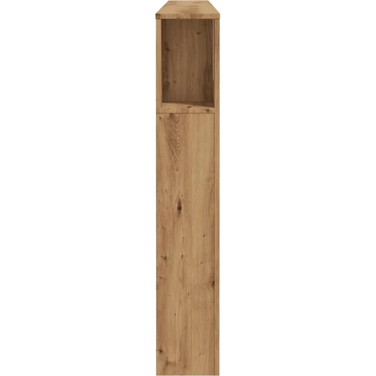 Bett-Kopfteil Mit Ablagen, Artisan-Eiche, 200 x 18,5 x 102,5 cm – Bild 4