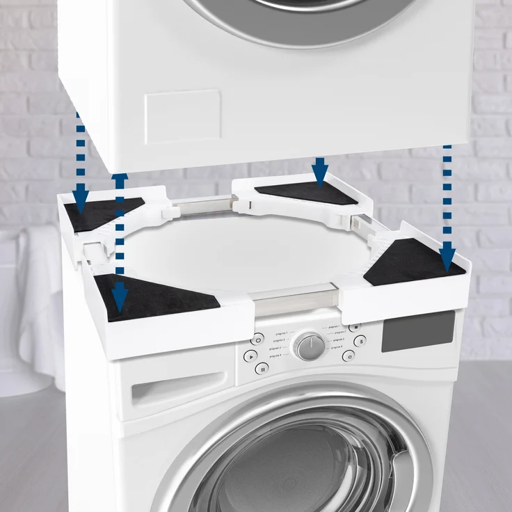 CLP Verbindungsrahmen für Waschmaschinen verstellbar,weiß – Bild 4