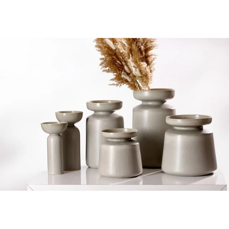 Ritzenhoff & Breker 'IMPERIA' Vase, Steingut grau, 21.5 x 35 x 21.5 cm – Bild 3