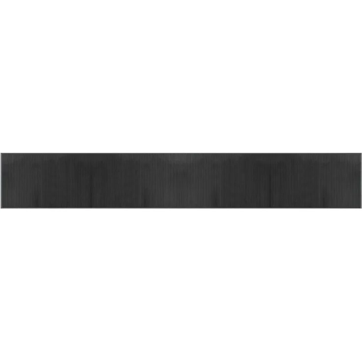 vidaXL Teppich Rechteckig Grau 60x400 cm Bambus 376850 – Bild 2