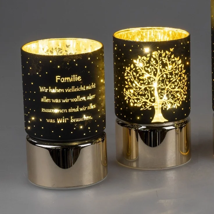 formano Nachttischlampe Sprüche, Mit Timerfunktion, Schwarz, Motiv: Sprüche – Bild 3