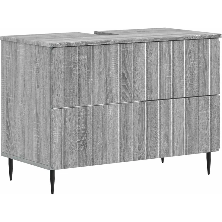 vidaXL 2-teiliges Badezimmer Schrank Set ZWOLLE Sonoma-Grau 3417681 – Bild 2