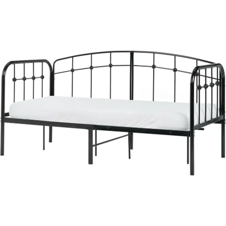 Tagesbett Metall ARRIEN 90 x 200 cm Schwarz