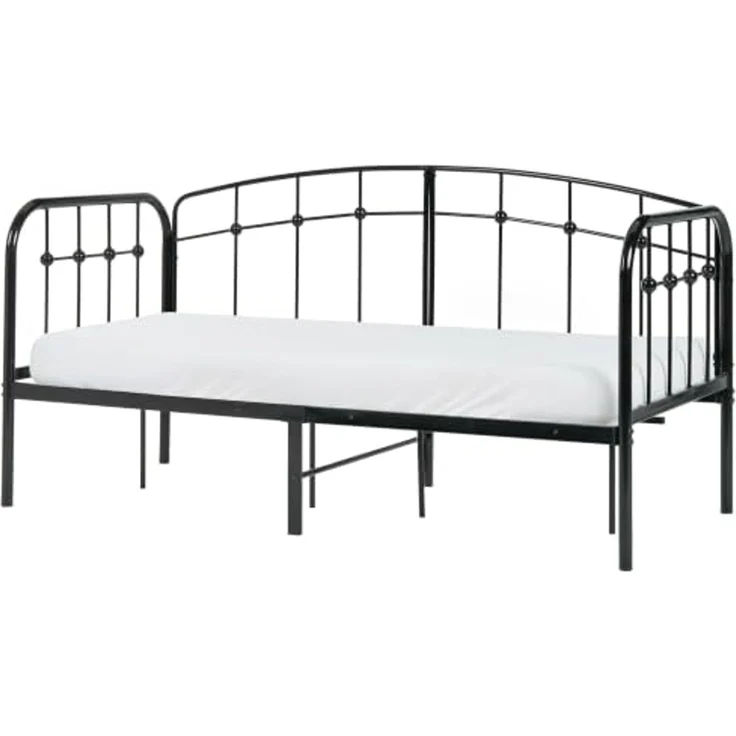 Tagesbett Metall ARRIEN 90 x 200 cm Schwarz – Bild 1