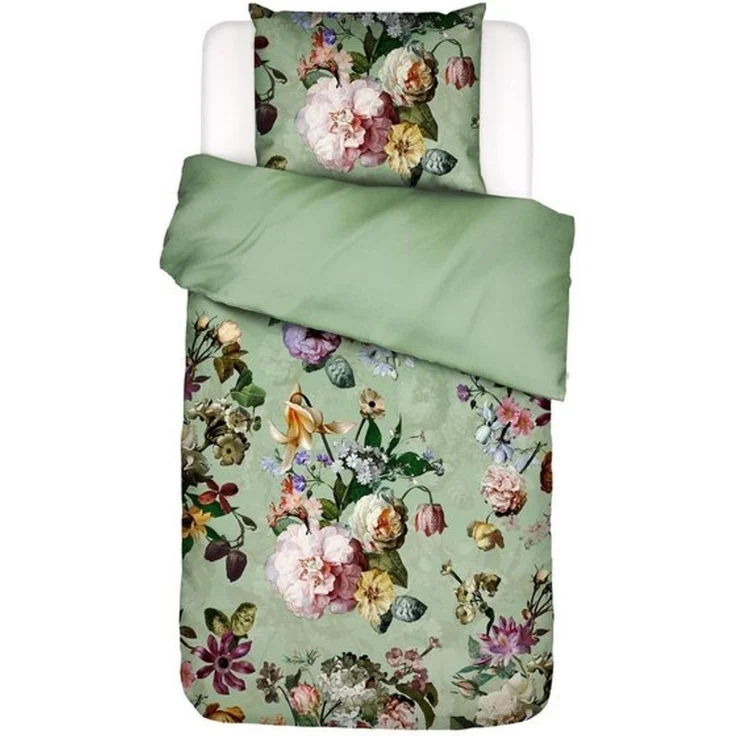 Essenza Bettwäsche Fleur Quiet Green Baumwollsatin, 135 cm x 200 cm – Bild 3
