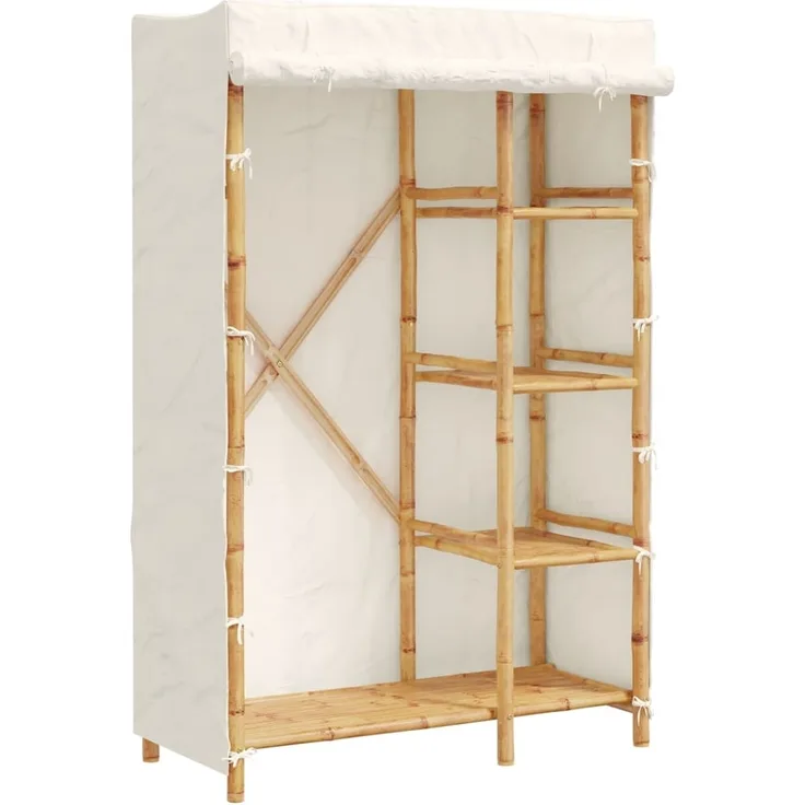 vidaXL Kleiderschrank 110x45x170 cm Bambus 368043