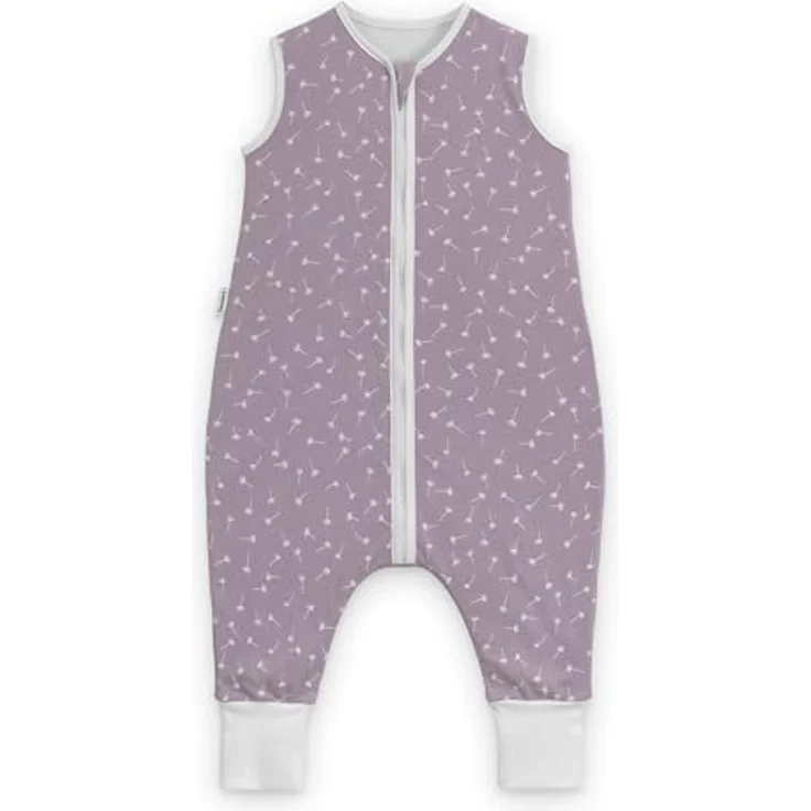 Ehrenkind® Babyschlafsack | Schlafsack mit Füßen 2.5 TOG | Bio-Baumwolle | Ganzjahres Schlafsack Baby Gr. 100 Farbe Flieder Pusteblume | Oeko-Tex | Schlafsack winter und Sommer Schlafsack Kinder – Bild 1