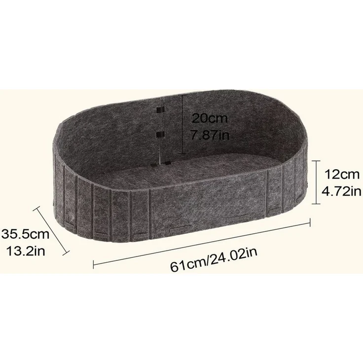 FOUORTUNATE-BEE Tierbett Katzenbett Filzkissen für Katzen im Innenbereich, für Stuhl, Sofa, Fensterbank, Outdoor Nutzung, bequemes Nest – Bild 1