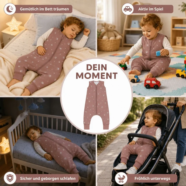 Fillikid Sommerschlafsack mit Beinen Exklusiv – Bild 8