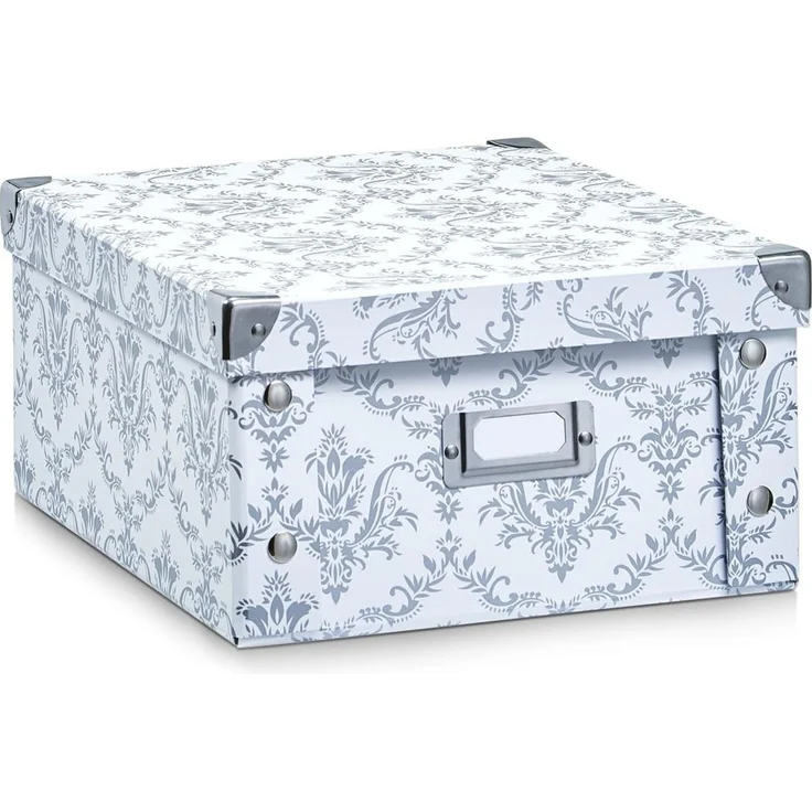 Zeller 17972 Aufbewahrungsbox, Pappe, Vintage, ca. 31 x 26 x 14 cm
