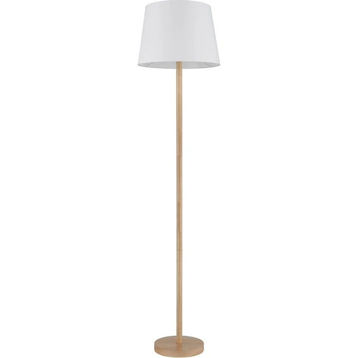NOWA LED Stehlampe mit Fußschalter, inkl. Leuchtmittel, Warmweiß, Metall Holzoptik, 35 x 35 x 151 cm – Bild 9
