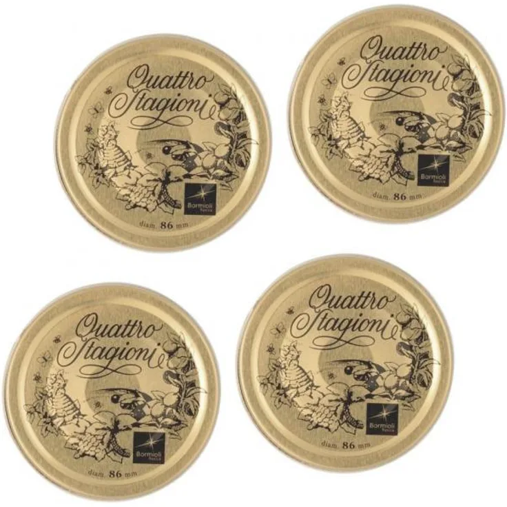 Quattro Stagioni Metall - Ersatzdeckel 86mm - 4 Stück