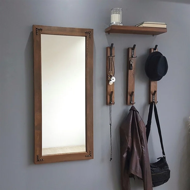 Skye Decor 'V109' Garderobe, Walnuss, 50 x 110 cm – Bild 6