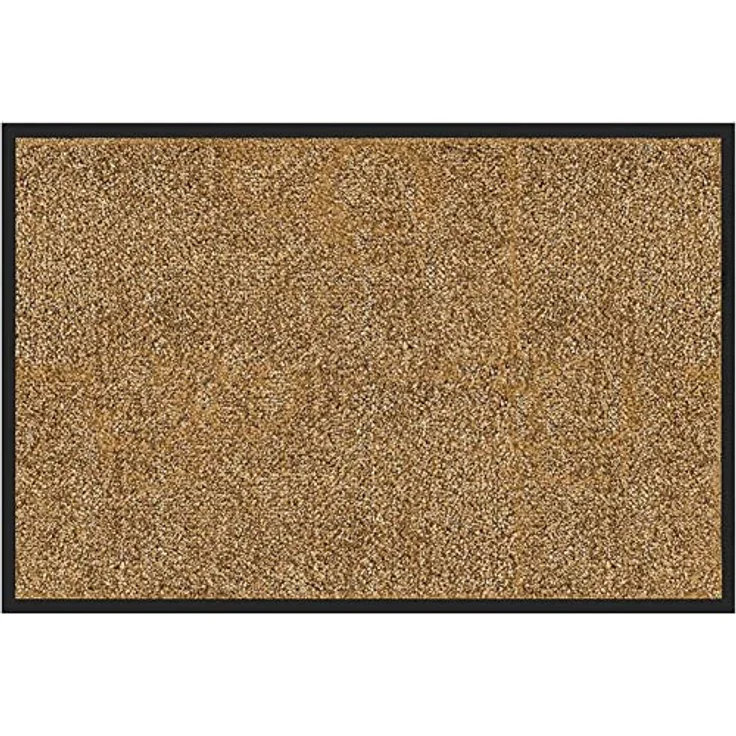 etm Hochwertige Fußmatte | schadstoffgeprüft | bewährte Eingangsmatte in Gewerbe & Haushalt | Schmutzfangmatte mit Top-Reinigungswirkung | Sauberlaufmatte waschbar & rutschfest (120x300 cm, Beige) – Bild 1