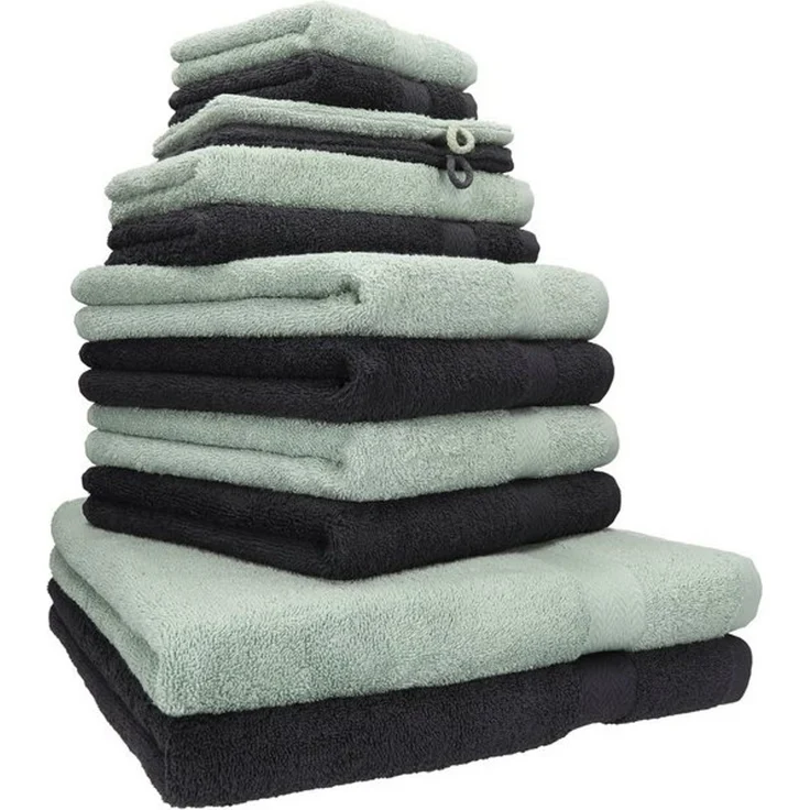 Betz Handtuch Set 12-tlg. Handtücher-Set Premium, 100% Baumwolle (Set, 12-St), 2 Duschtücher, 4 Handtücher, 2 Gästetücher, 2 Seiftücher, 2 WH – Bild 4