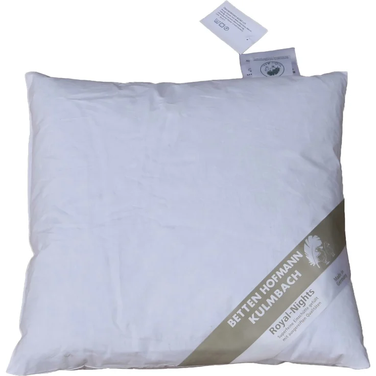 Betten Hofmann Daunenkissen Kopfkissen 40x40 cm 100 g neue Daunen Kuschelkissen – Bild 1