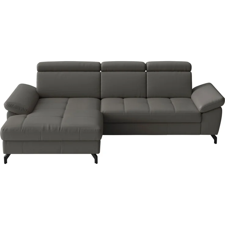 sit&more Ecksofa Vanity L-Form, B: 264 cm, Leder, Inkl. Sitz-,Kopf-und Armteilverstellung – Bild 2