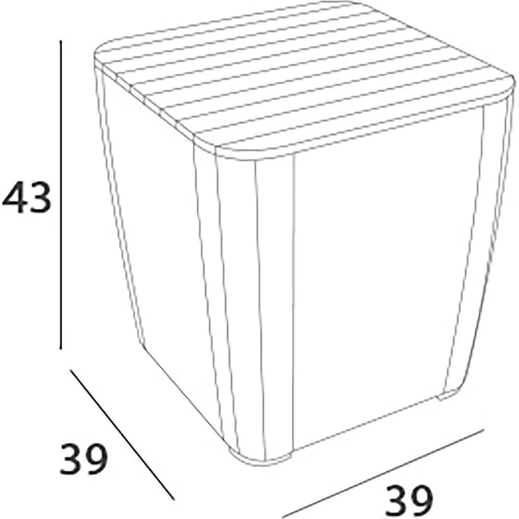 Keter 3-tlg. Garten-Sitzgruppe Iowa Graphitgrau 223929 408935 – Bild 10