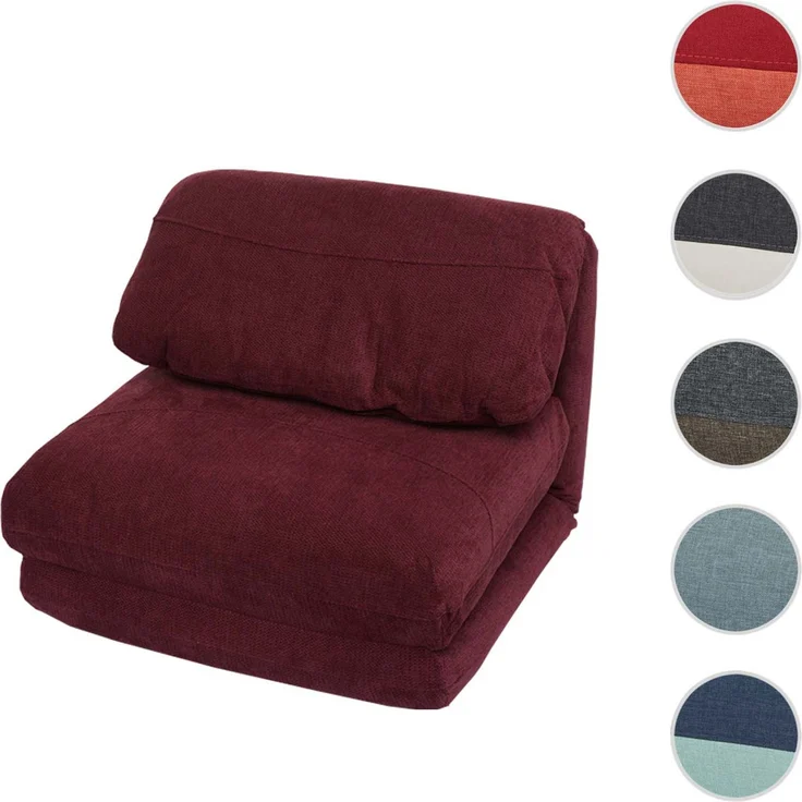 Schlafsessel HWC-E68, Schlafsofa Funktionssessel Klappsessel Relaxsessel, Stoff/Textil ~ bordeaux – Bild 10
